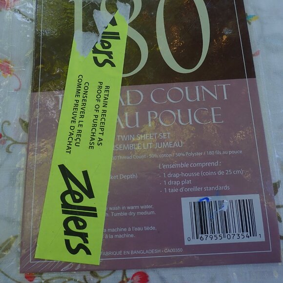 Canadiana - Vintage Zellers new Sheets for double/twin - Picture 4 of 6